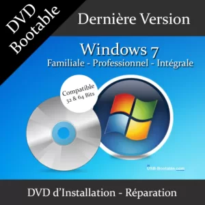 DVD bootable Windows 7 Familiale Professionnel Integrale
